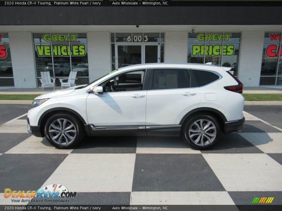 2020 Honda CR-V Touring Platinum White Pearl / Ivory Photo #1