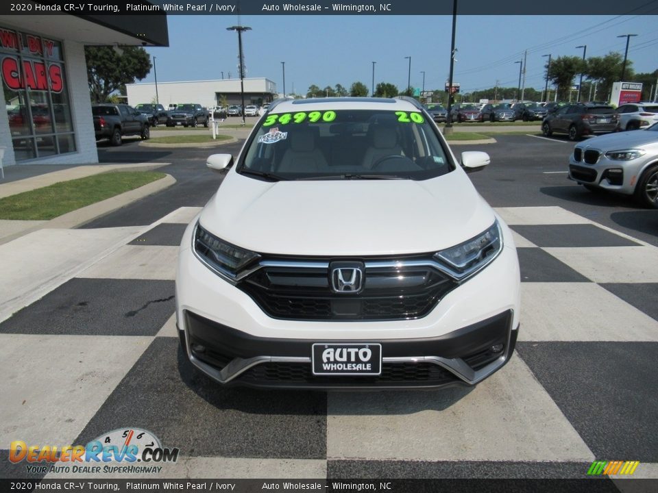 2020 Honda CR-V Touring Platinum White Pearl / Ivory Photo #2