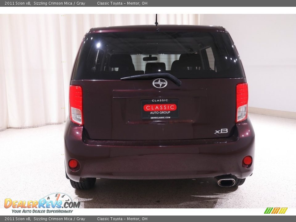2011 Scion xB Sizzling Crimson Mica / Gray Photo #15