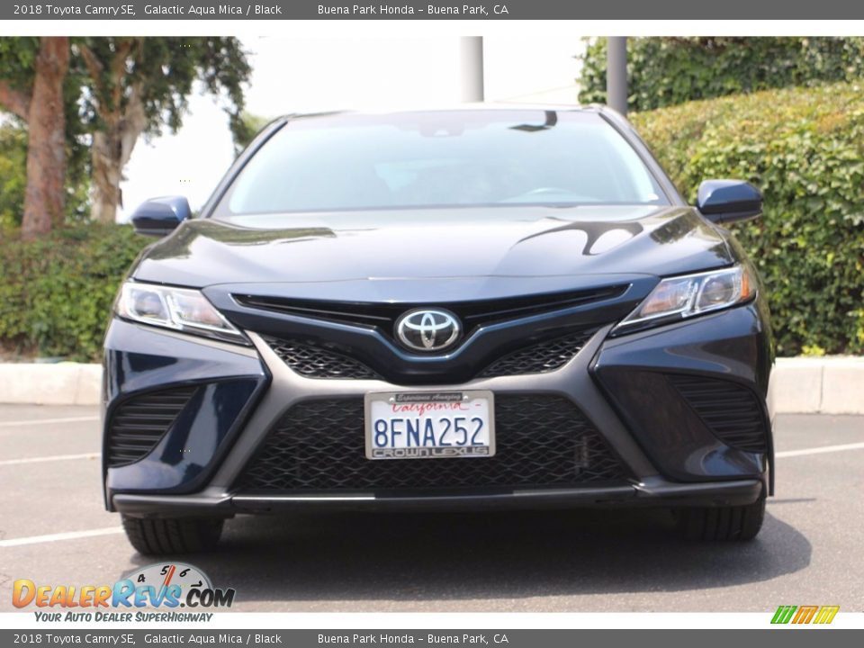 2018 Toyota Camry SE Galactic Aqua Mica / Black Photo #3