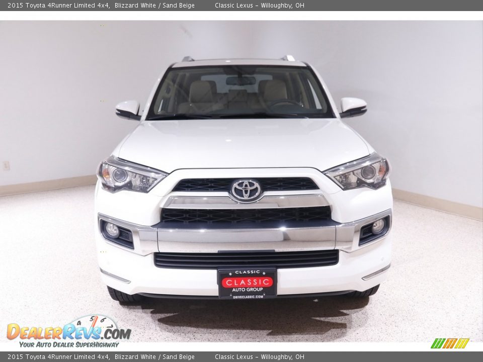 2015 Toyota 4Runner Limited 4x4 Blizzard White / Sand Beige Photo #2