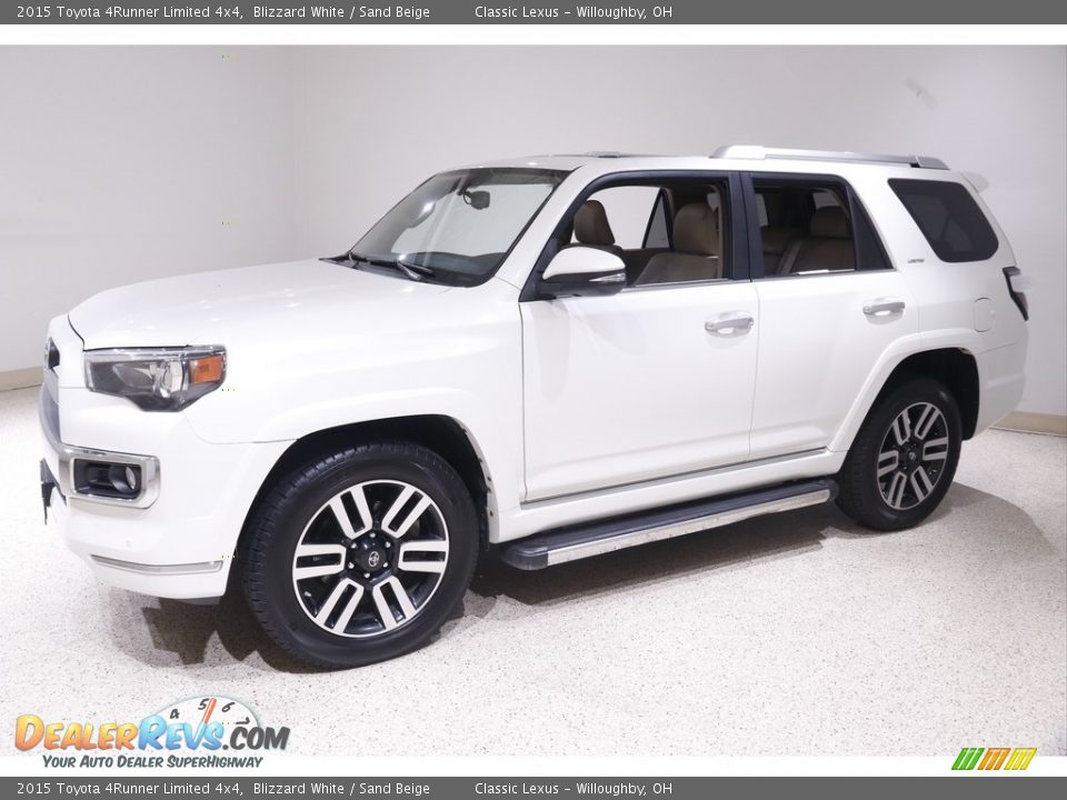 2015 Toyota 4Runner Limited 4x4 Blizzard White / Sand Beige Photo #3