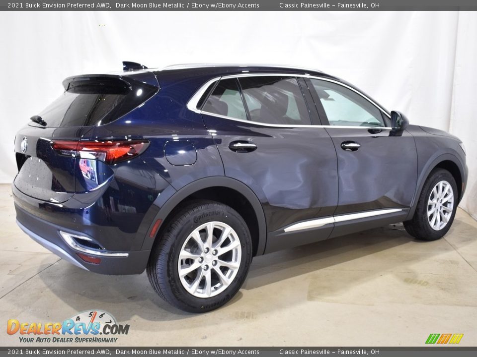 2021 Buick Envision Preferred AWD Dark Moon Blue Metallic / Ebony w/Ebony Accents Photo #2