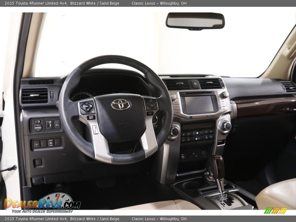 2015 Toyota 4Runner Limited 4x4 Blizzard White / Sand Beige Photo #6
