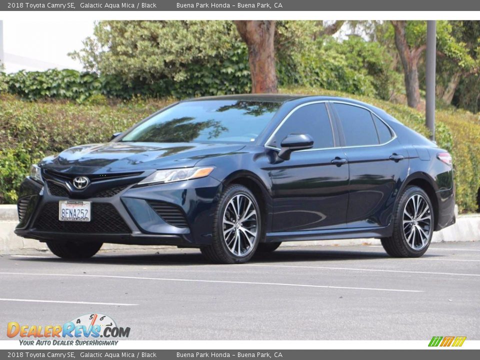 2018 Toyota Camry SE Galactic Aqua Mica / Black Photo #10