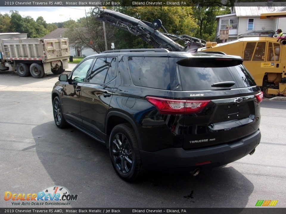 2019 Chevrolet Traverse RS AWD Mosaic Black Metallic / Jet Black Photo #5