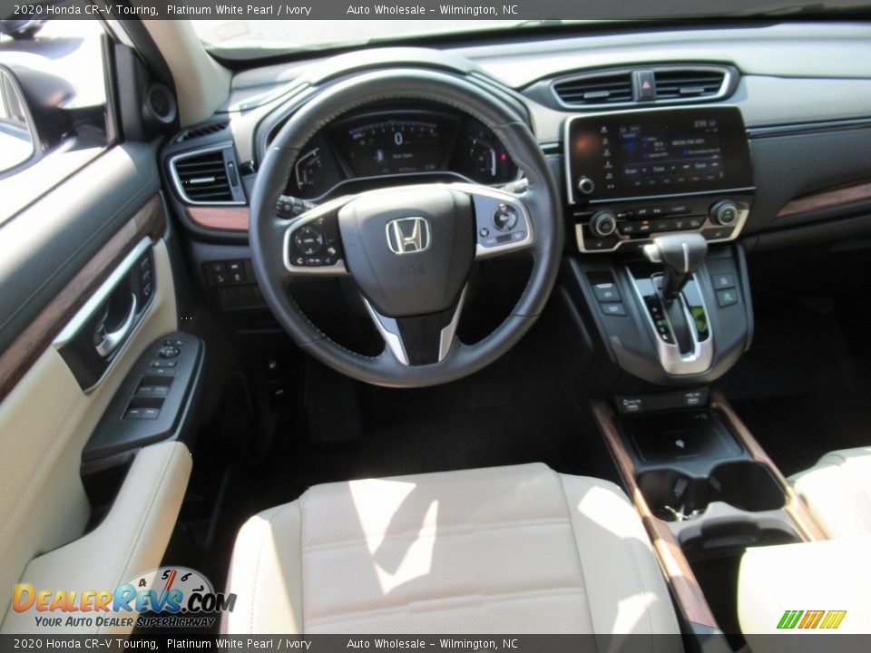 2020 Honda CR-V Touring Platinum White Pearl / Ivory Photo #15