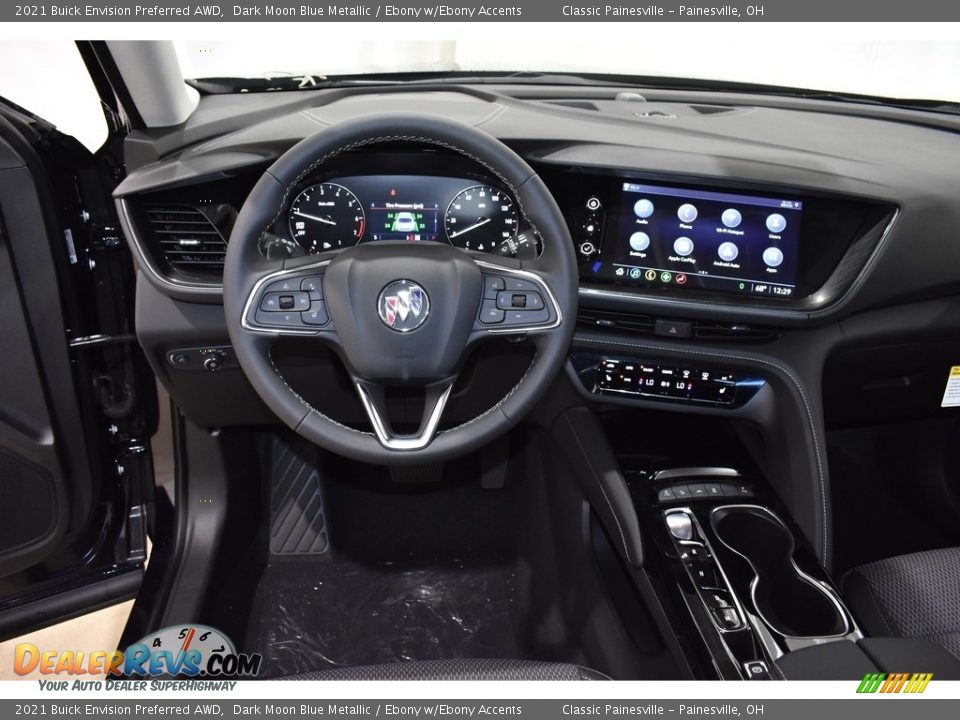 2021 Buick Envision Preferred AWD Dark Moon Blue Metallic / Ebony w/Ebony Accents Photo #10