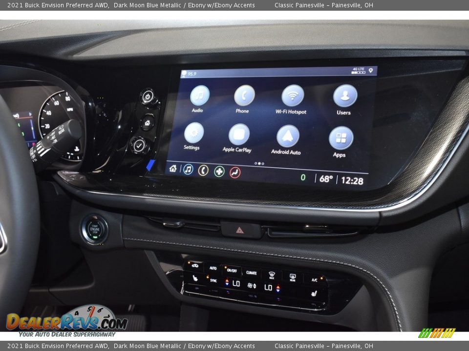 2021 Buick Envision Preferred AWD Dark Moon Blue Metallic / Ebony w/Ebony Accents Photo #11