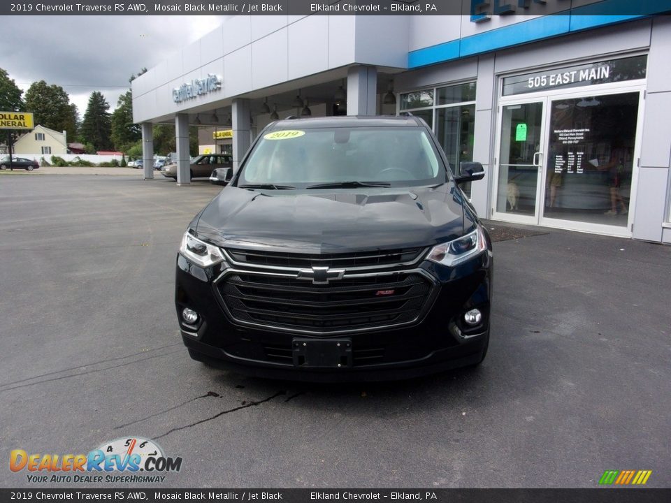 2019 Chevrolet Traverse RS AWD Mosaic Black Metallic / Jet Black Photo #8