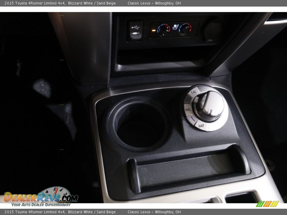 2015 Toyota 4Runner Limited 4x4 Blizzard White / Sand Beige Photo #15