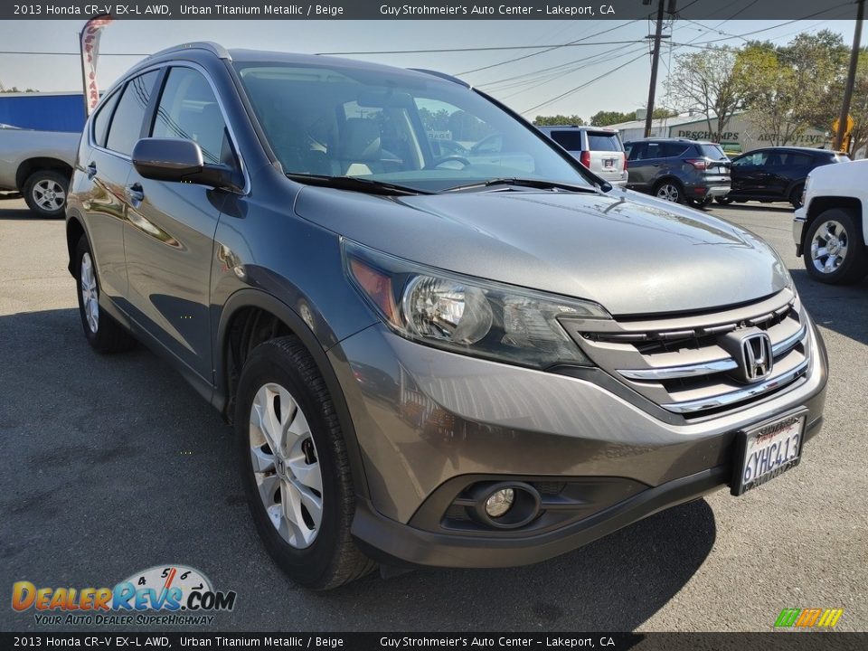 2013 Honda CR-V EX-L AWD Urban Titanium Metallic / Beige Photo #1
