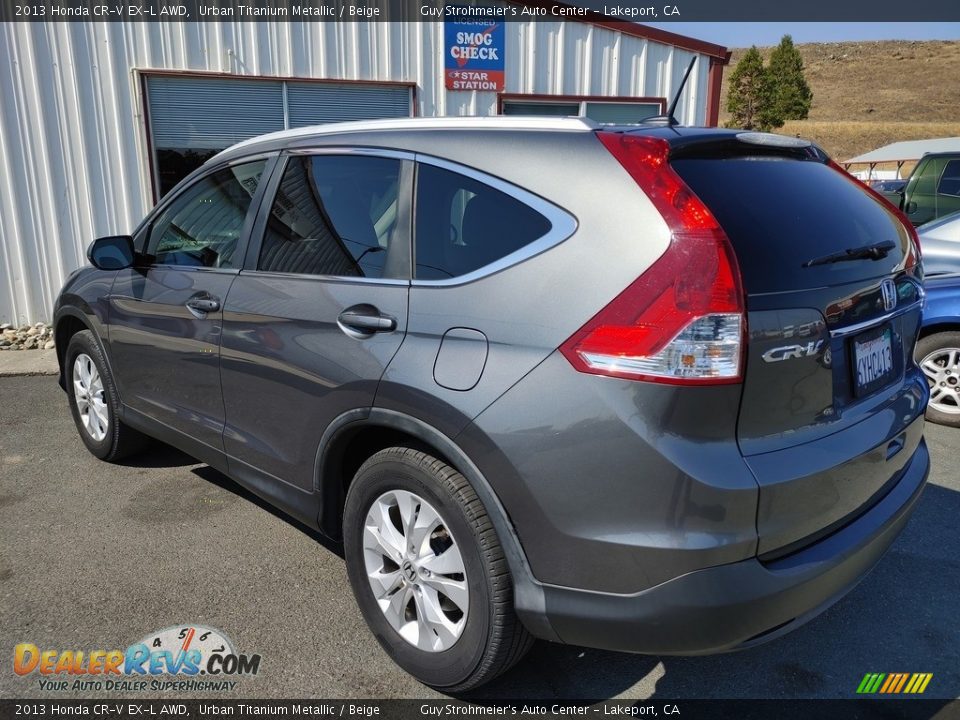 2013 Honda CR-V EX-L AWD Urban Titanium Metallic / Beige Photo #3