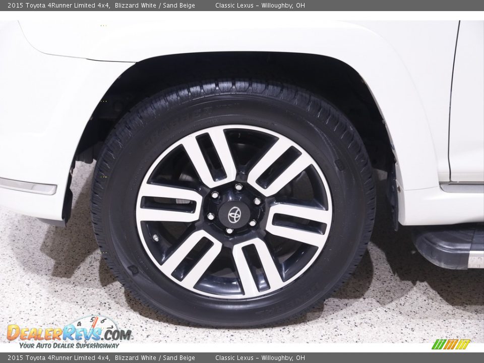 2015 Toyota 4Runner Limited 4x4 Blizzard White / Sand Beige Photo #22