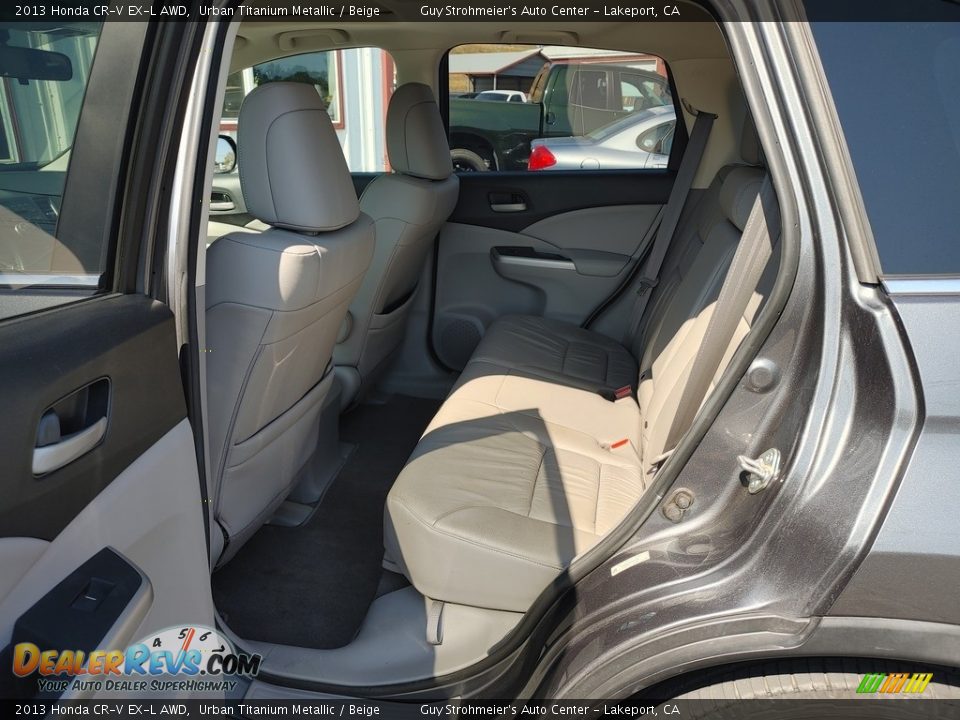 2013 Honda CR-V EX-L AWD Urban Titanium Metallic / Beige Photo #9