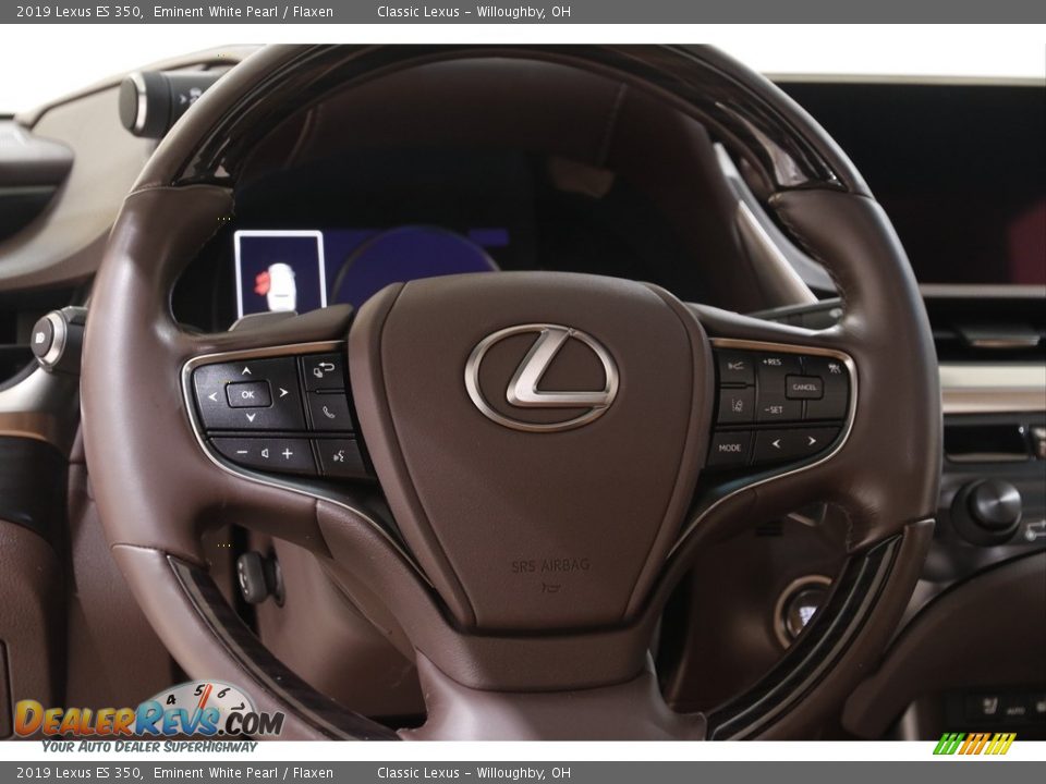 2019 Lexus ES 350 Eminent White Pearl / Flaxen Photo #7