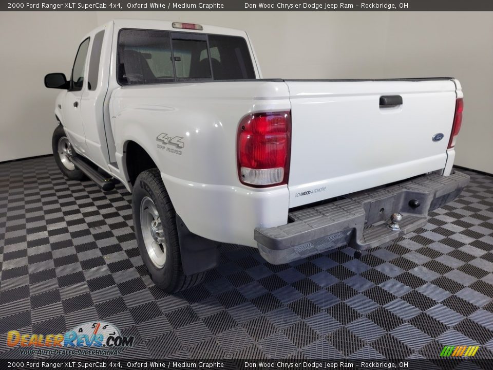2000 Ford Ranger XLT SuperCab 4x4 Oxford White / Medium Graphite Photo #6