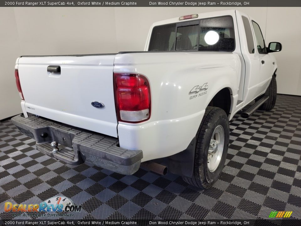 2000 Ford Ranger XLT SuperCab 4x4 Oxford White / Medium Graphite Photo #8