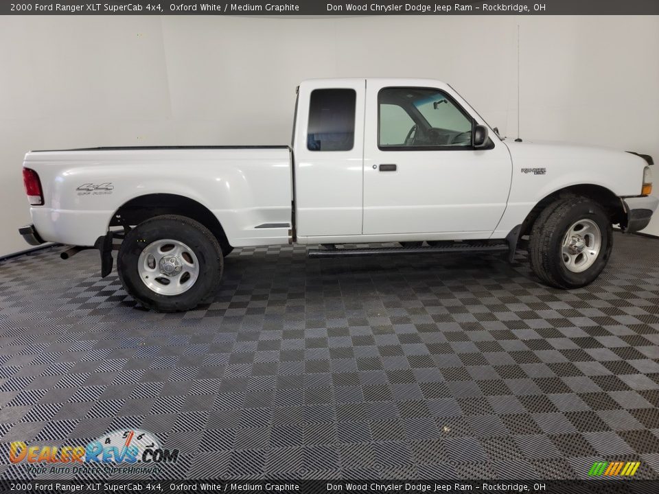 2000 Ford Ranger XLT SuperCab 4x4 Oxford White / Medium Graphite Photo #9