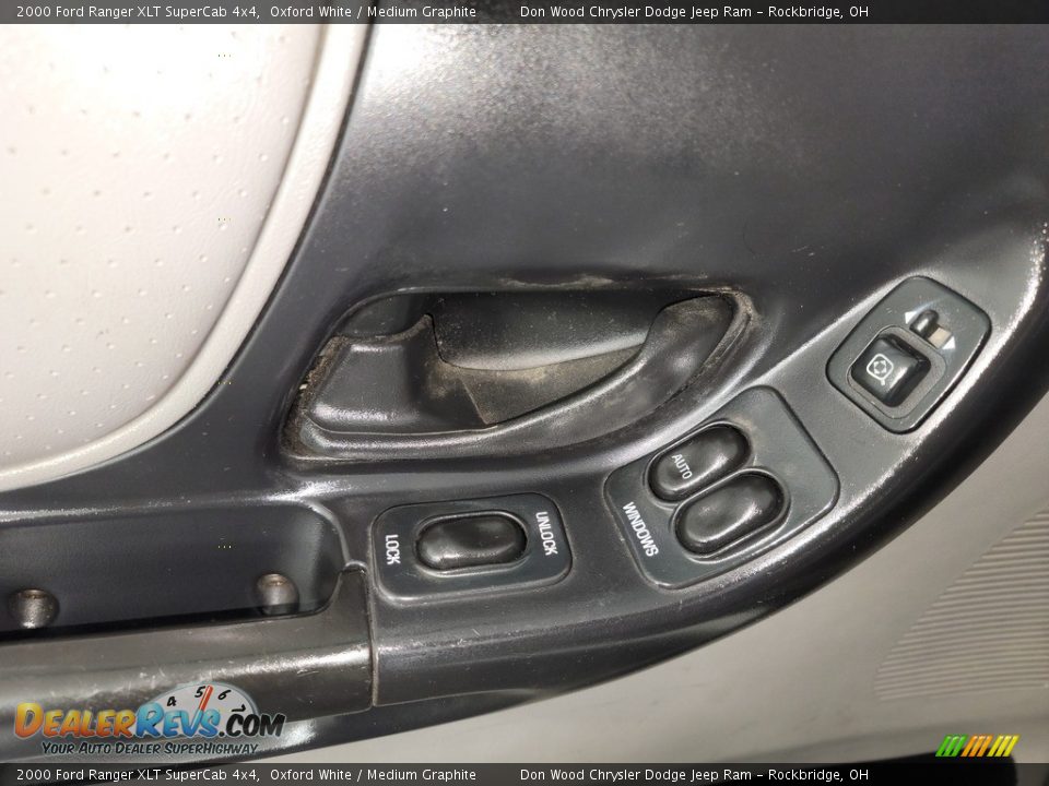 2000 Ford Ranger XLT SuperCab 4x4 Oxford White / Medium Graphite Photo #14