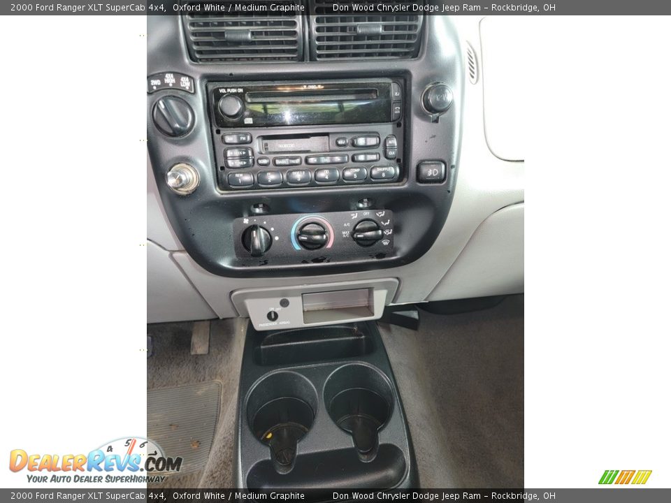 2000 Ford Ranger XLT SuperCab 4x4 Oxford White / Medium Graphite Photo #18