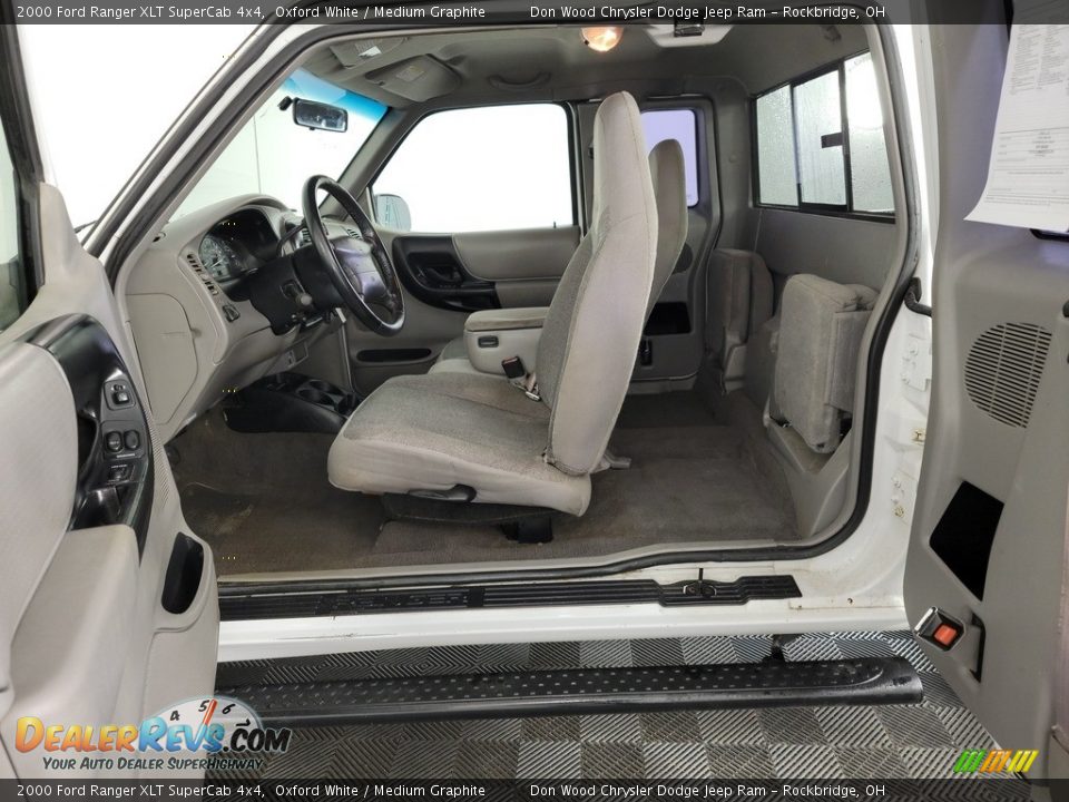 2000 Ford Ranger XLT SuperCab 4x4 Oxford White / Medium Graphite Photo #20