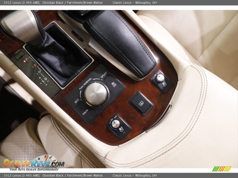 2013 Lexus LS 460 AWD Obsidian Black / Parchment/Brown Walnut Photo #15