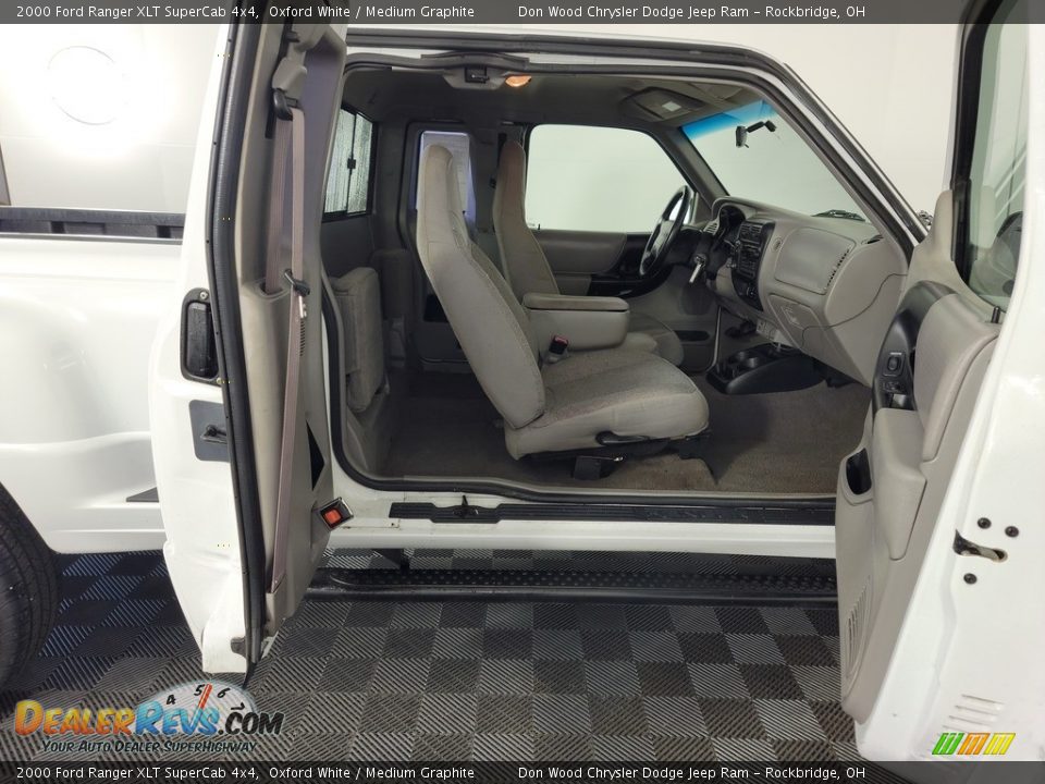 2000 Ford Ranger XLT SuperCab 4x4 Oxford White / Medium Graphite Photo #26