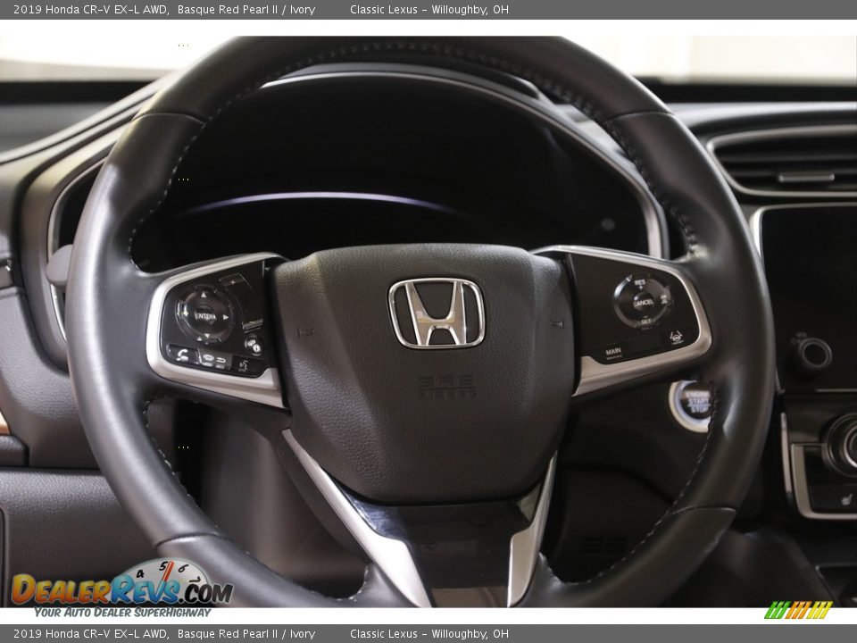 2019 Honda CR-V EX-L AWD Basque Red Pearl II / Ivory Photo #7