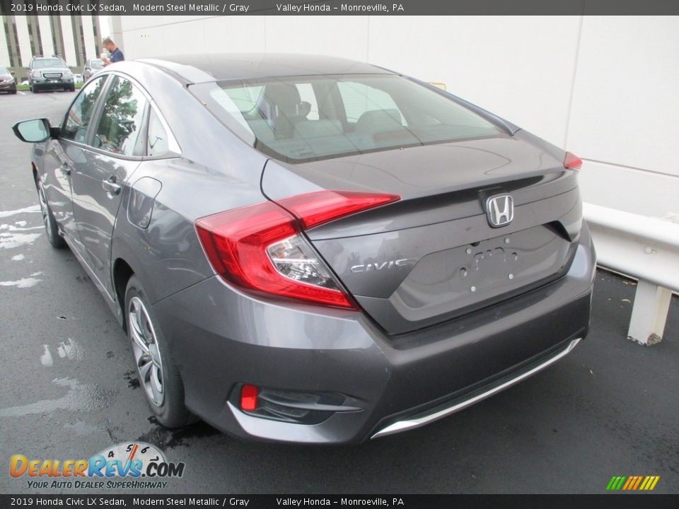 2019 Honda Civic LX Sedan Modern Steel Metallic / Gray Photo #3