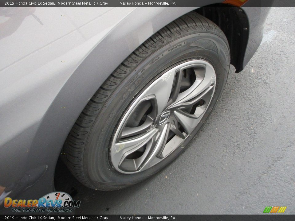 2019 Honda Civic LX Sedan Modern Steel Metallic / Gray Photo #6