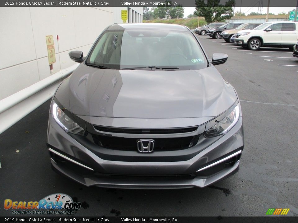 2019 Honda Civic LX Sedan Modern Steel Metallic / Gray Photo #8