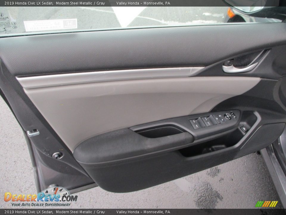 2019 Honda Civic LX Sedan Modern Steel Metallic / Gray Photo #10