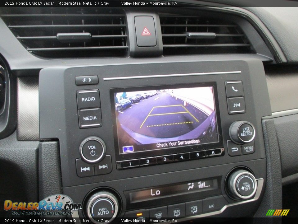 2019 Honda Civic LX Sedan Modern Steel Metallic / Gray Photo #15