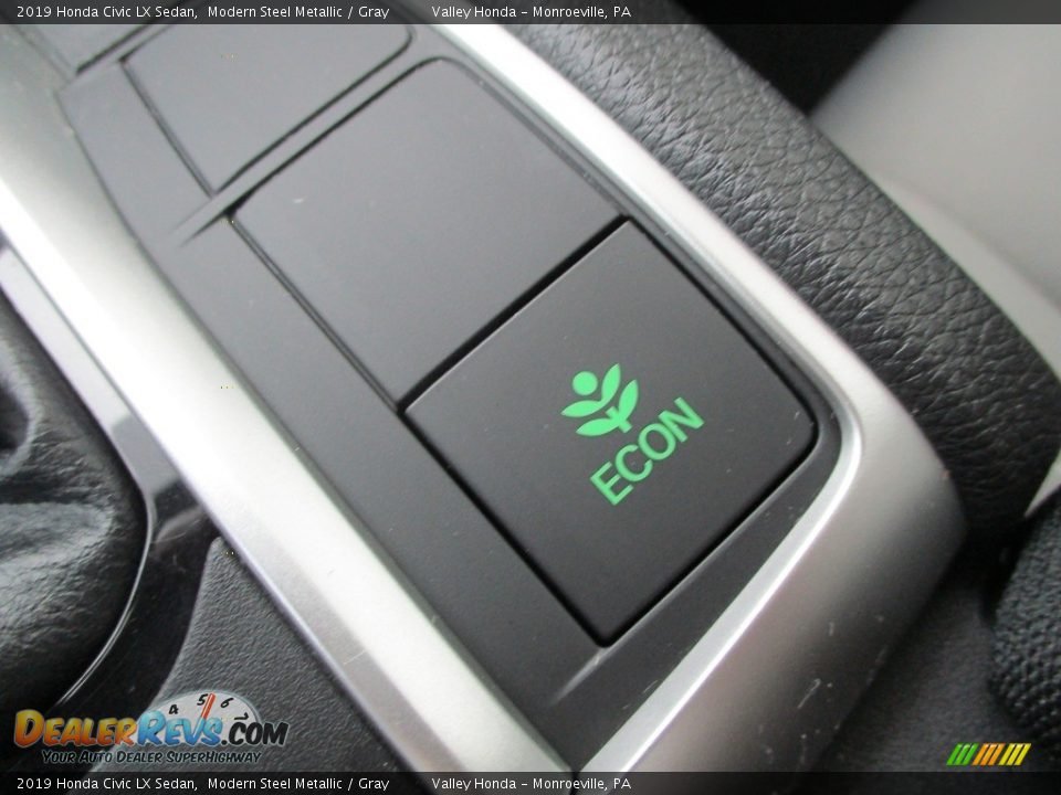 2019 Honda Civic LX Sedan Modern Steel Metallic / Gray Photo #18