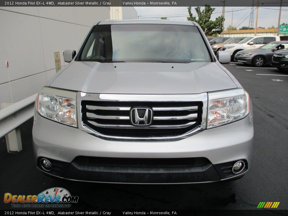 2012 Honda Pilot EX-L 4WD Alabaster Silver Metallic / Gray Photo #8