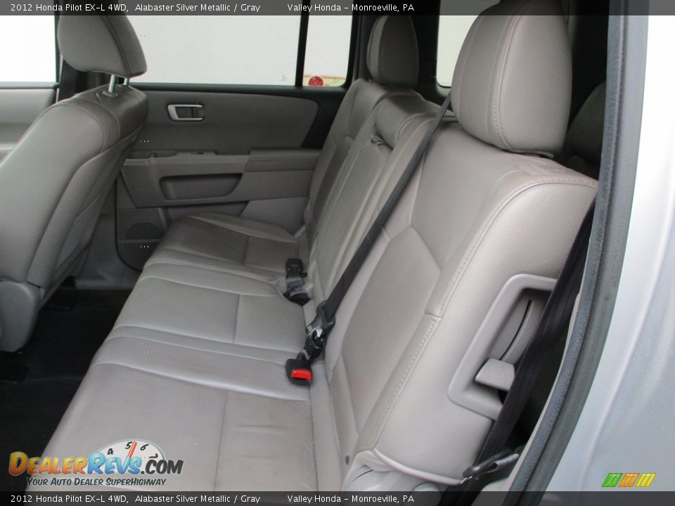 2012 Honda Pilot EX-L 4WD Alabaster Silver Metallic / Gray Photo #12