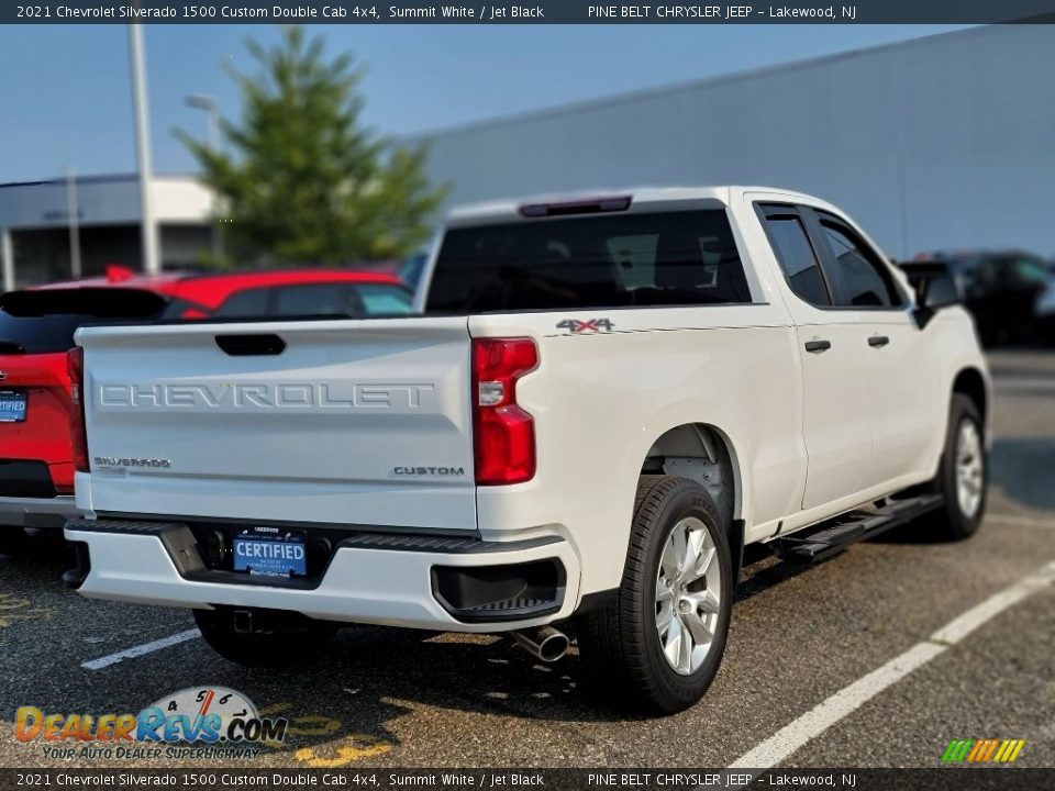 2021 Chevrolet Silverado 1500 Custom Double Cab 4x4 Summit White / Jet Black Photo #3