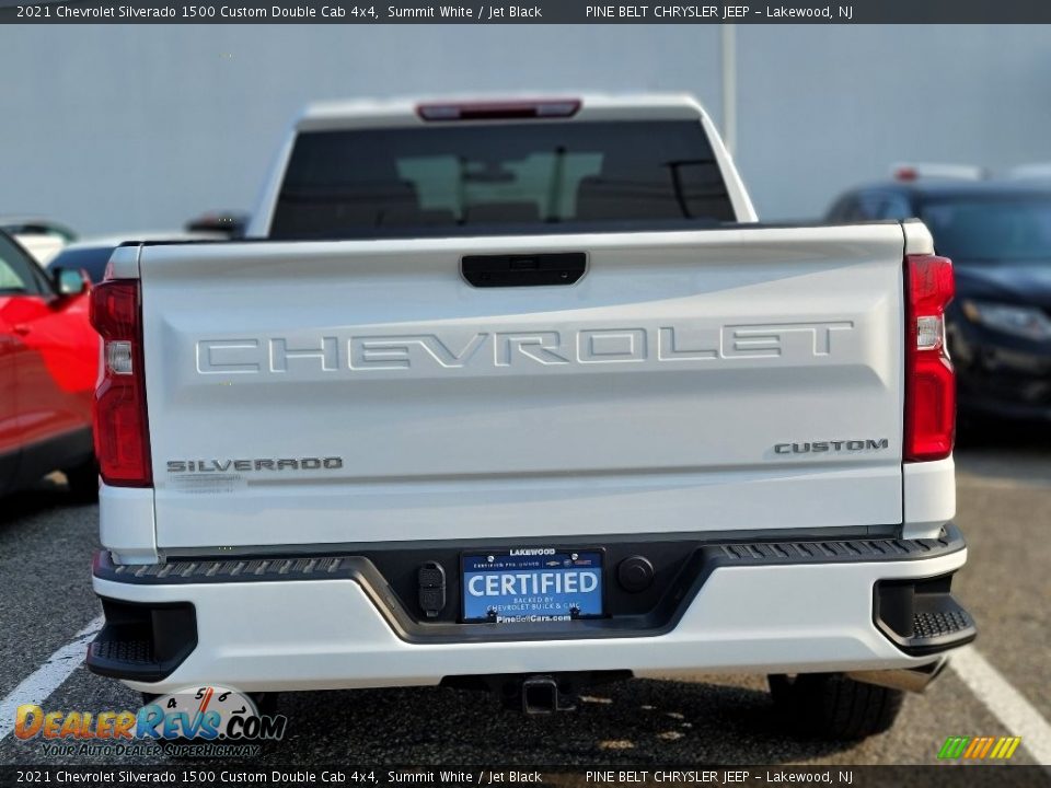 2021 Chevrolet Silverado 1500 Custom Double Cab 4x4 Summit White / Jet Black Photo #4