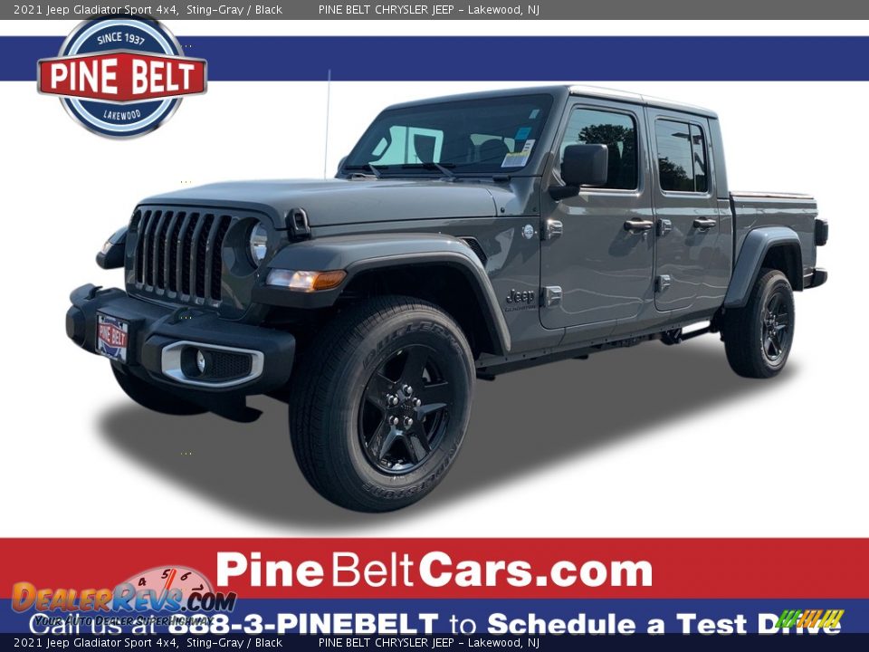 2021 Jeep Gladiator Sport 4x4 Sting-Gray / Black Photo #1