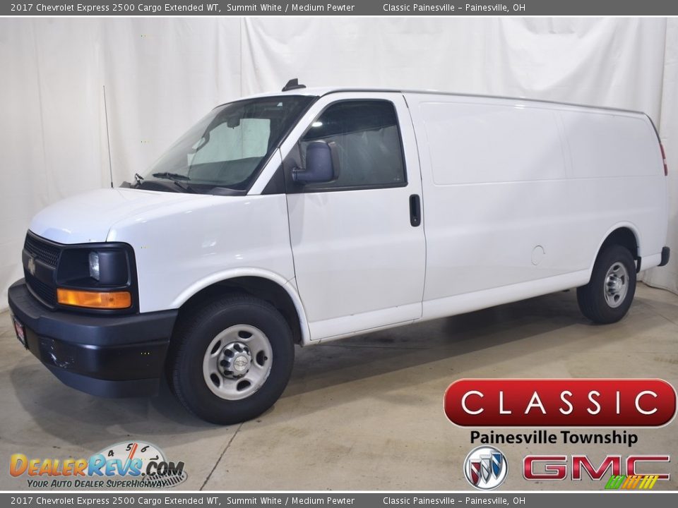 2017 Chevrolet Express 2500 Cargo Extended WT Summit White / Medium Pewter Photo #1