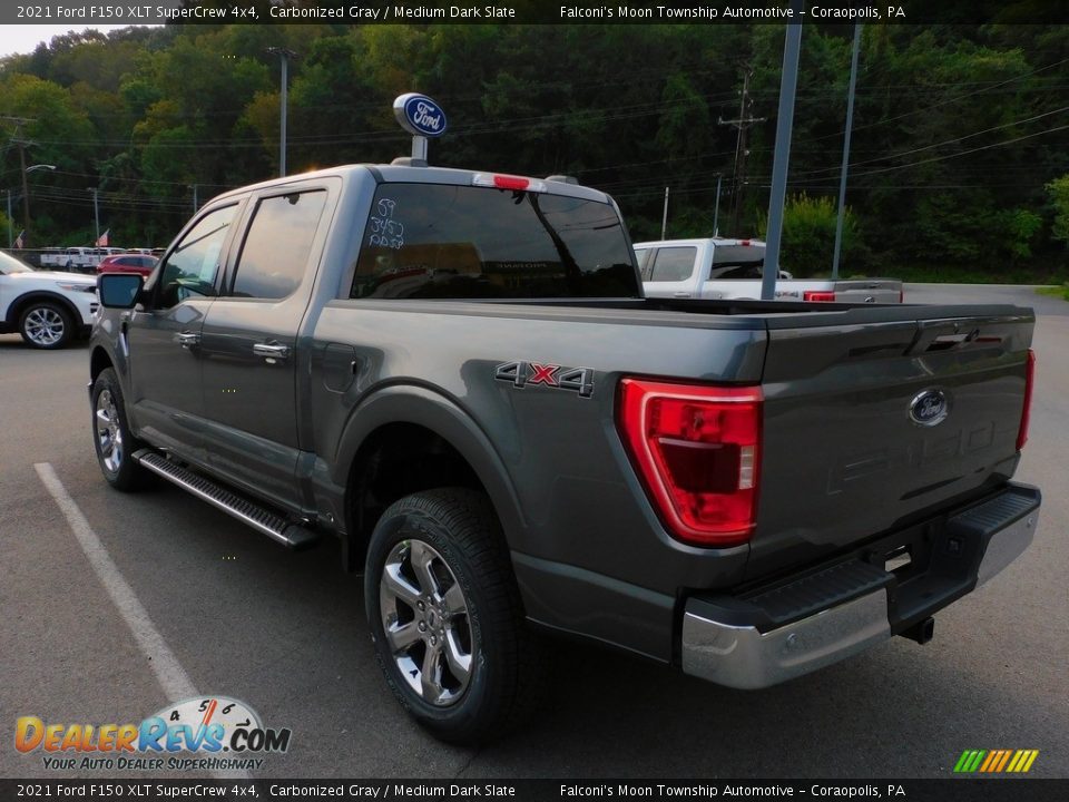 2021 Ford F150 XLT SuperCrew 4x4 Carbonized Gray / Medium Dark Slate Photo #5