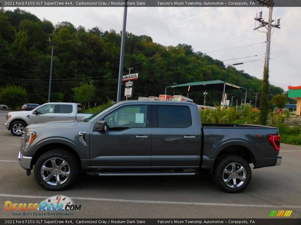 2021 Ford F150 XLT SuperCrew 4x4 Carbonized Gray / Medium Dark Slate Photo #6