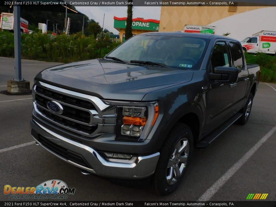 2021 Ford F150 XLT SuperCrew 4x4 Carbonized Gray / Medium Dark Slate Photo #7