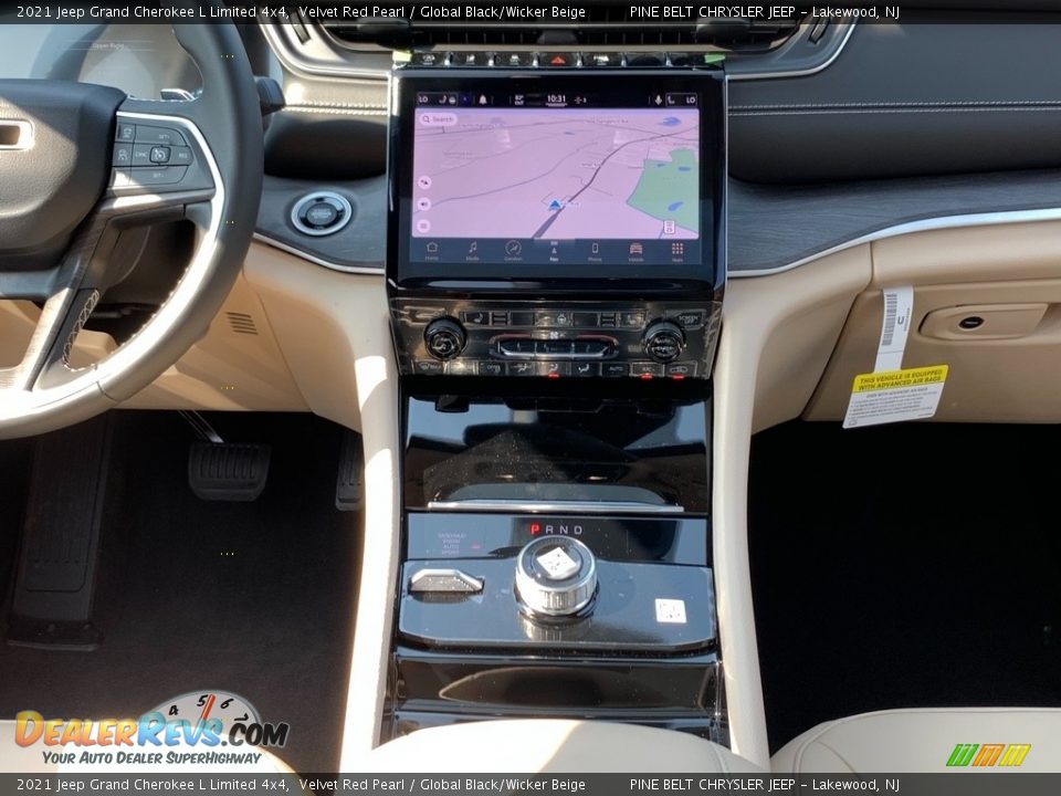 2021 Jeep Grand Cherokee L Limited 4x4 Velvet Red Pearl / Global Black/Wicker Beige Photo #10