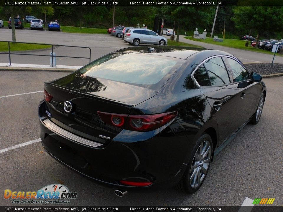 2021 Mazda Mazda3 Premium Sedan AWD Jet Black Mica / Black Photo #2