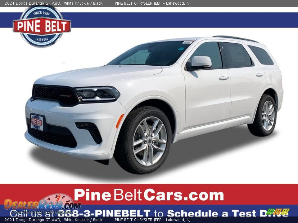 2021 Dodge Durango GT AWD White Knuckle / Black Photo #1