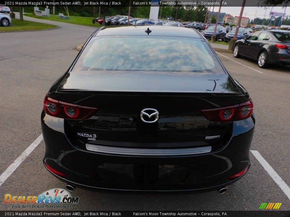 2021 Mazda Mazda3 Premium Sedan AWD Jet Black Mica / Black Photo #3