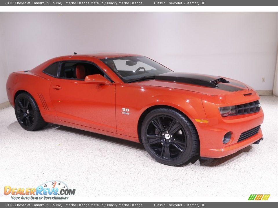 2010 Chevrolet Camaro SS Coupe Inferno Orange Metallic / Black/Inferno Orange Photo #1