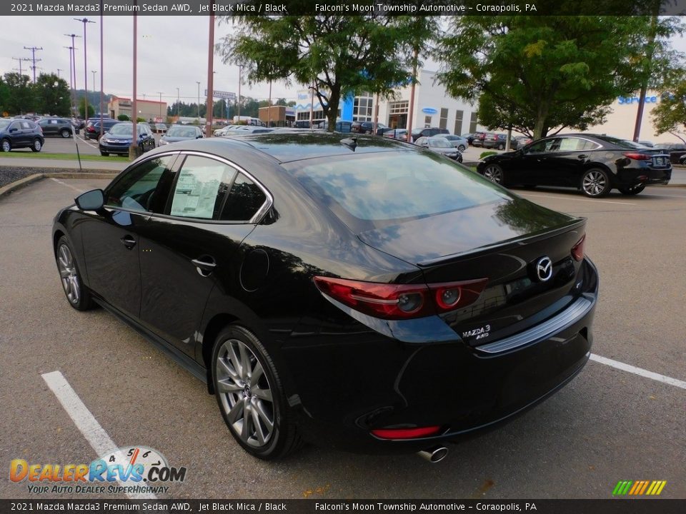 2021 Mazda Mazda3 Premium Sedan AWD Jet Black Mica / Black Photo #5